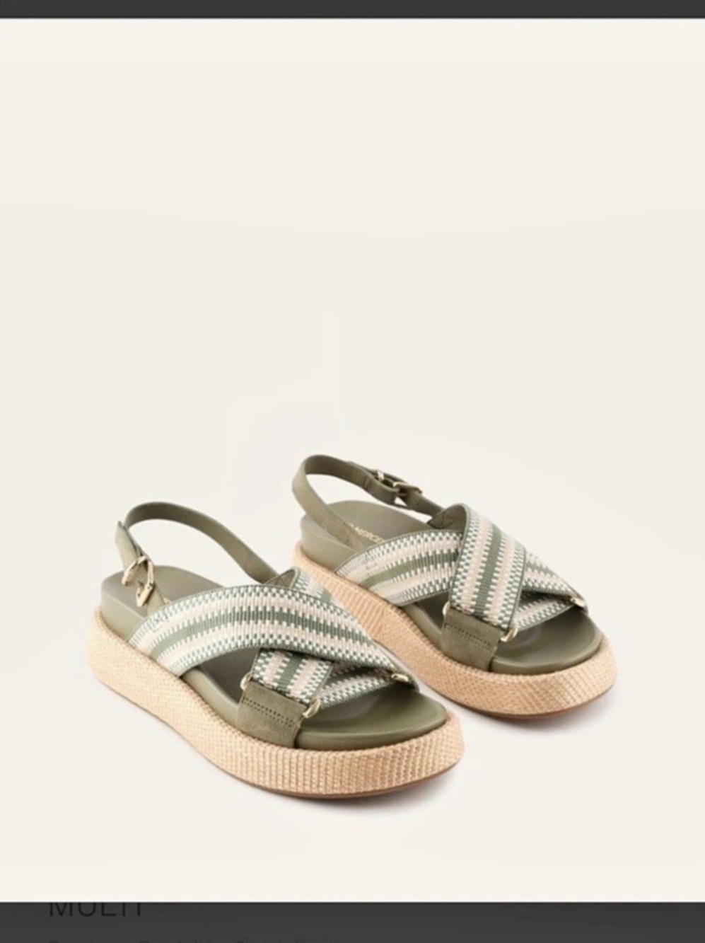 Jo Mercer Marley Flat Sandals Green EU 40